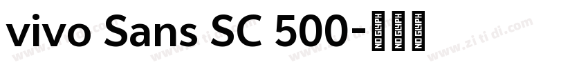 vivo Sans SC 500字体转换
